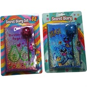 Блокнот Secret Diary Set с ручкой блестящий