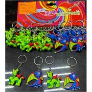 Брелок резиновый (DKL-07) Драконы символ 2024 года 120 шт/блок
