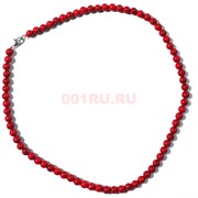 Бусы из коралла 6 мм круглые 45 см (имитация)