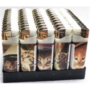 Зажигалка газовая пьезо «кошечки» 50 шт/блок