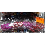 Брелок пластмассовый (GK-7090) сердце Love 120 шт/блок