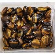 Сердце подвеска 3x3 см из тигрового глаза (цена за 1 шт)
