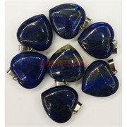 Сердце подвеска 2,5x2,5 см из лазурита (цена за 1 шт)