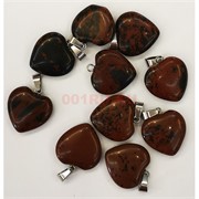 Сердце подвеска 2x2 см из обсидиана (цена за 1 шт)