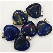Сердце подвеска 2x2 см из лазурита (цена за 1 шт)
