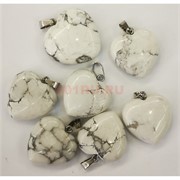 Сердце подвеска 2x2 см из кахалонга (цена за 1 шт)