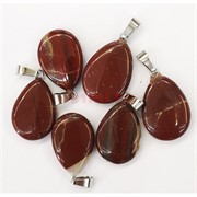 Семечка подвеска 1,5x2,5 см из коричневой яшмы (цена за 1 шт)