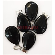 Семечка подвеска 1,5x2,5 см из синего авантюрина (цена за 1 шт)