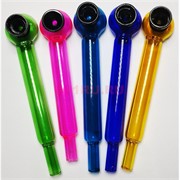 Трубка стеклянная раста color курительная цветная 14 см