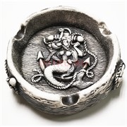 Пепельница керамическая Русалка и Якорь