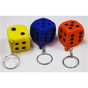 Брелок мягкий сквиш «игральная кость» 12 шт/упаковка