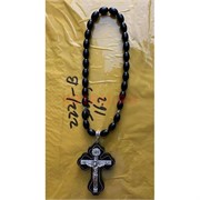 Четки христианские (2221-B) деревянный крест овальная бусина 12 шт/упаковка