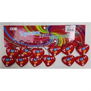 Брелок резиновый Сердце красное (KY-1500) Love 12 шт/упаковка