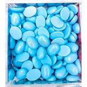 Кабошоны 12x16 овальные из голубой бирюзы без прожилок