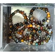 Кольцо из яшмы разных цветов бусина 3 мм круглая