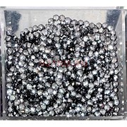 Кольцо из пирита бусина 3 мм граненая цвет зеркальный