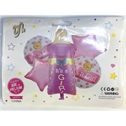Фольгированные шары It's a Girl цена за набор из 5 шаров