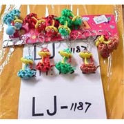 Брелок резиновый Змея (LJ-1187) цветная символ 2025 года 120 шт/блок