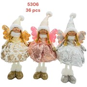 Игрушка мягкая Ангелочек (KL-5306) светящиеся крылья 53 см
