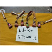 Брелок резиновый (LJ-1270) капибара с браслетом 120 шт/блок