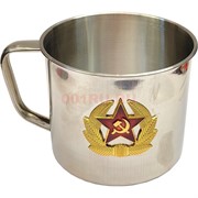 Кружка из нержавейки 500 мл «Звезда Кокарда»