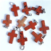 Крестики из коричневой яшмы 2,5 см длина