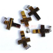 Крестики из тигрового глаза 2,5 см длина