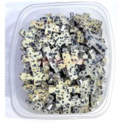 Крестики из пятнистой яшмы 2,5 см длина