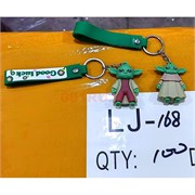 Брелок резиновый (LJ-168) Йода персонаж с браслетом 120 шт/блок