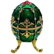 Яйцо шкатулка со стразами (5898-1) металлическая