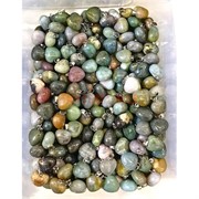 Сердце 15x15 мм из зеленой индийской яшмы