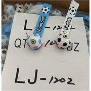 Брелок резиновый (LJ-1202) футбольный мяч с браслетом 12 шт/упаковка
