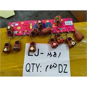 Брелок резиновый (LJ-1381) капибара  120 шт/блок