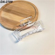 Краб для волос прозрачный (DA-2709) пластмассовый 12 шт/упаковка