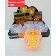 Светильник в виде бокала (2308) пластмассовый 12 шт/упаковка