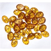 Кабошоны 13x18 овальные из янтаря коньячный цвет
