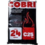 Уголь для кальяна 250 гр Cocobrico кокосовый 25 мм 24 кубика