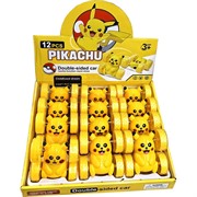 Машинка иннерционная Пикачу Pikachu двухстороняя 12 шт\упаковка