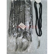 Четки 99 бусин длинные черные с мечом 12 шт/упаковка (CK-B339)