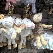 Брелок мягкий Барашка с двигающимся телом 12 шт/упаковка