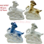 Барашки козочки со слитками из фарфора (6707) символ 2027 года длина 12x11 см