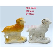 Барашки из фарфора (6746) символ 2027 года 9x10 см