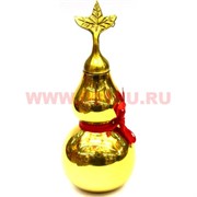 Тыква-горлянка 3 размер (291) латунная 14,5 см раскручивается