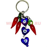 Брелок "3 перца+3 сглаза" 50 шт/упаковка