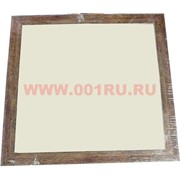 Фоторамка-багет квадратная светло-коричневая 40*40