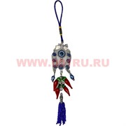 Амулет «подкова сглаз стразы + перцы» подвеска