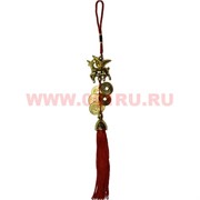 Амулет подвеска «коза со слитком» с золотыми монетами