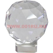 Шар стеклянный граненый 8 см (без подставки)