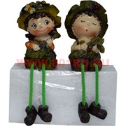 Фигурка с ножками (KL-314) мальчик и девочка с муз.инструментами цена за пару (48 шт/кор)