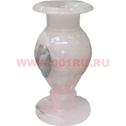 Ваза из розового оникса 30 см (6х12)